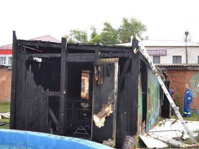 В Михайлове сгорел тир